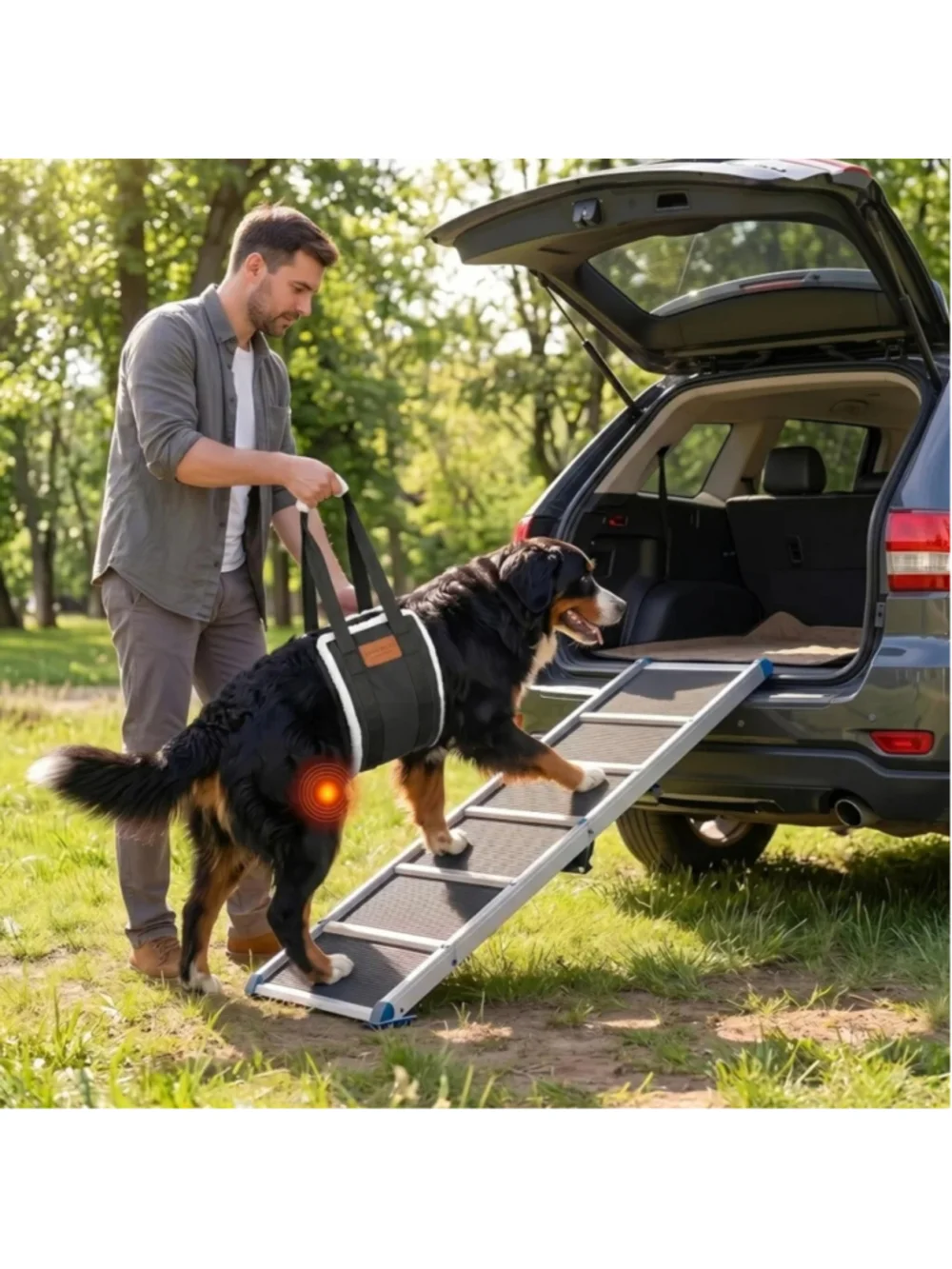 Portable Dog Sling For Back Legs Large Dogs Hip Joint Arthritis K9 Harness Leash